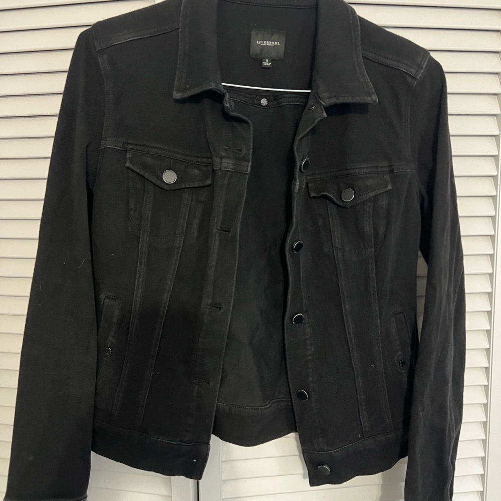 Liverpool Black Denim Jacket